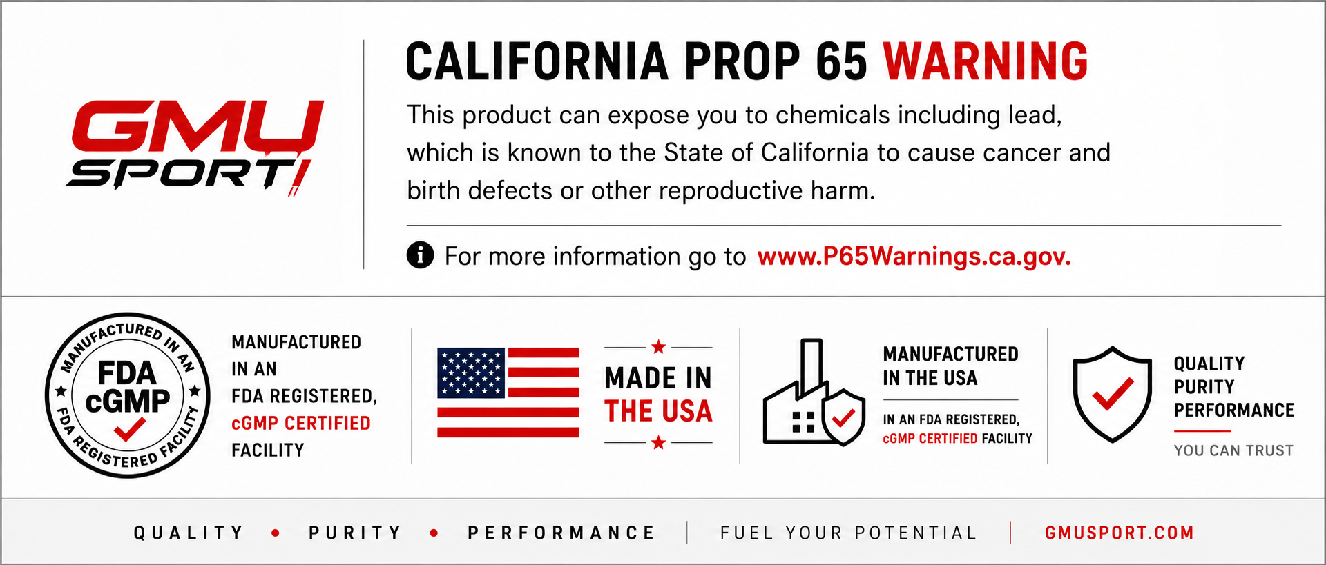 California Proposition 65 Warning