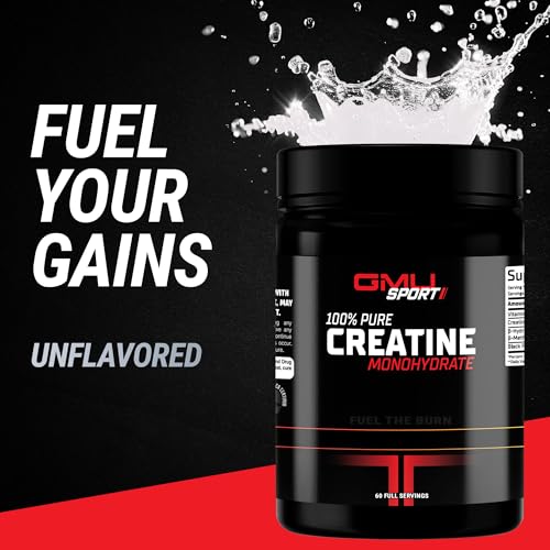 GMU Sport Creatine Monohydrate for strength, power and muscle growth