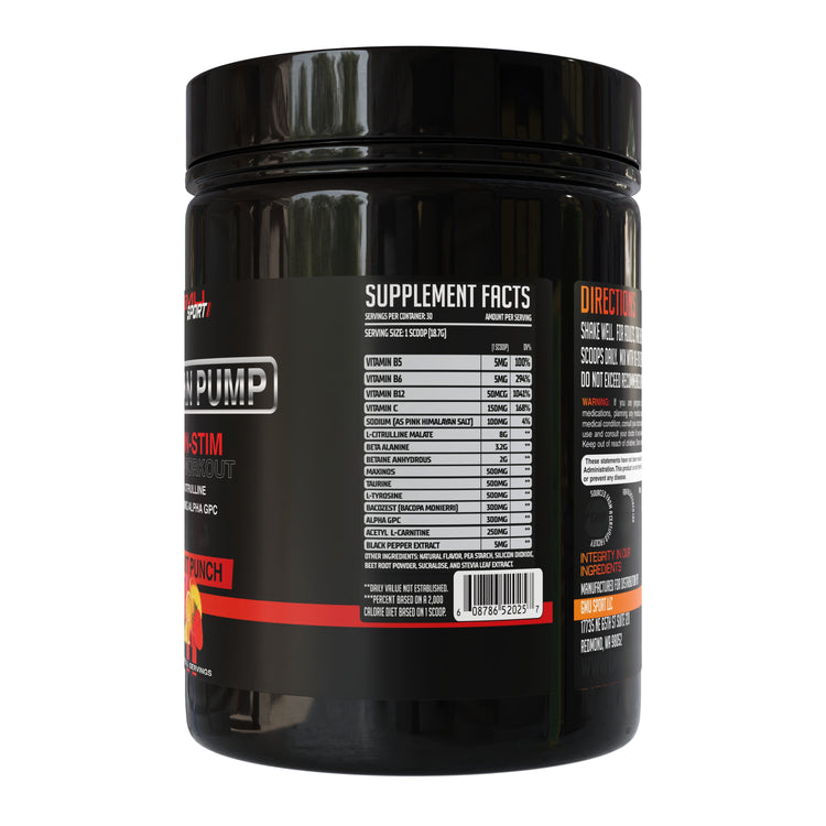 Explosive Energy, Endurance & Pump | GMU Sport Pre-Workout