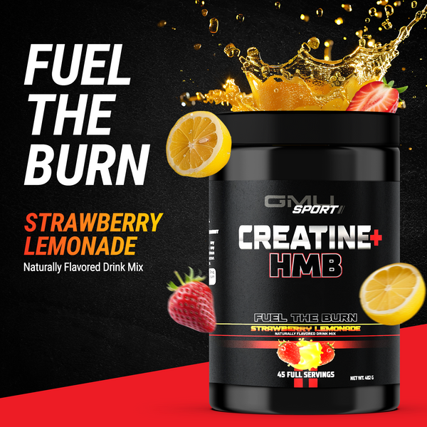 GMU Sport Creatine + HMB — fuel serious muscle growth, dominate every workout and recover faster