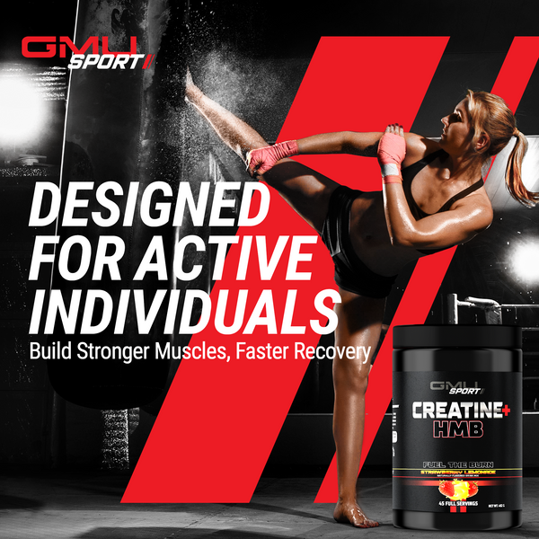 GMU Sport Creatine + HMB — fuel serious muscle growth, dominate every workout and recover faster