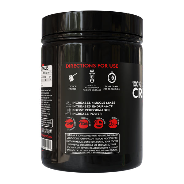 GMU Sport Creatine Monohydrate for strength, power and muscle growth