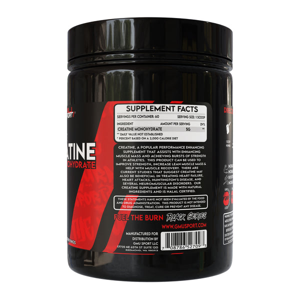 GMU Sport Creatine Monohydrate for strength, power and muscle growth