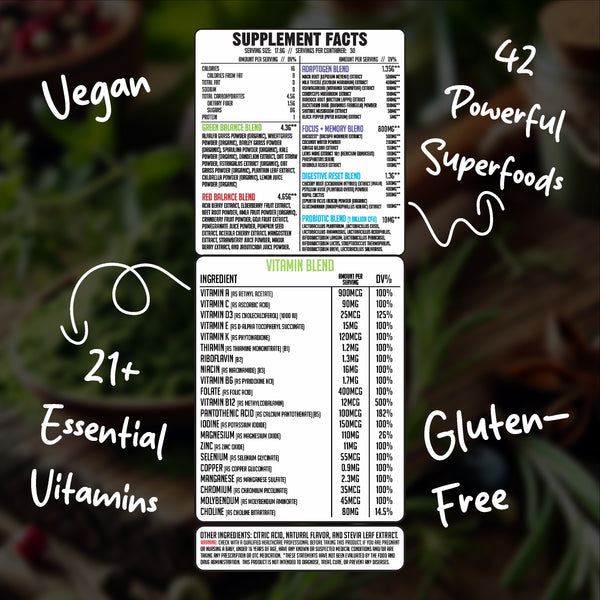 Greens + Reds Superfood Powder